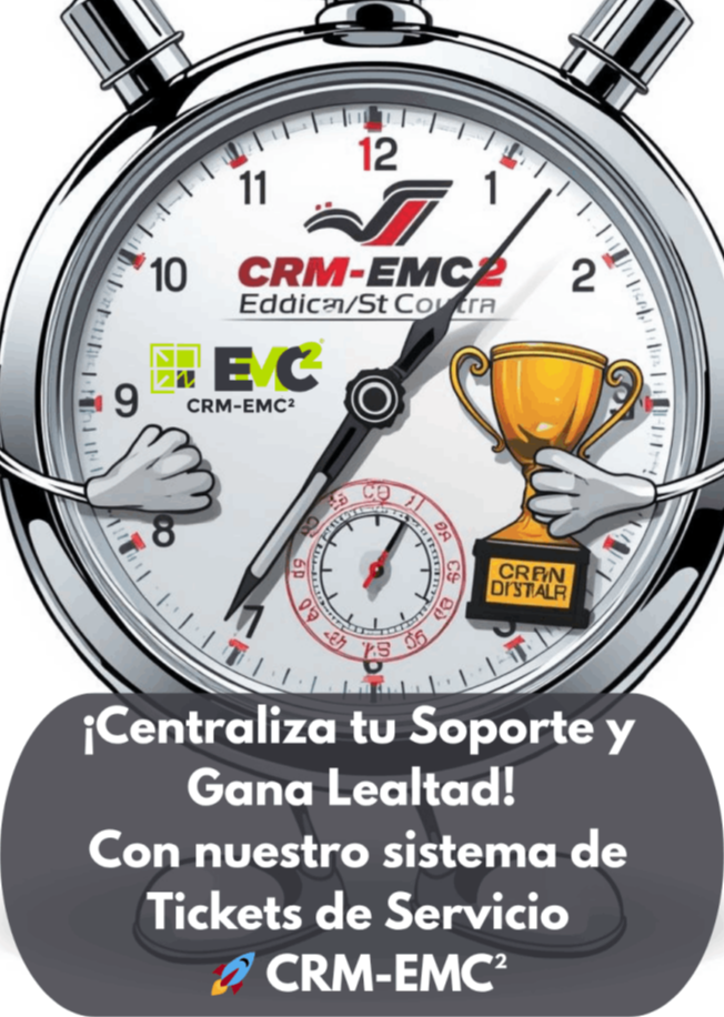 CRM con seguimiento a tickets de soporte